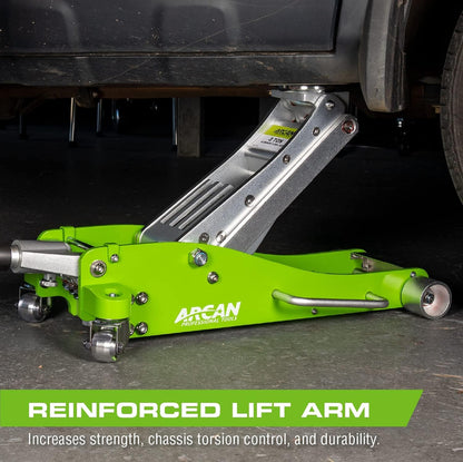 Tools 3-Ton Quick Rise Aluminum Floor Jack with Dual Pump Pistons and Reinforced Lifting Arm A20018_A20019