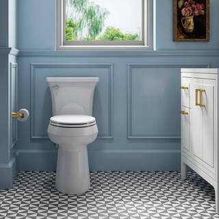 Extra Tall Highline Arc Complete Solution 2-Piece 1.28 Gpf Single Flush Elongated Toilet in White Seat Included 78305-0