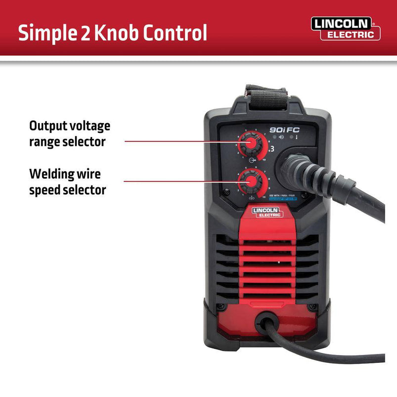 Lincoln Electric Weld-Pak 90i Fc Flux-Cored Wire Feeder Welder No Gas K5255-1