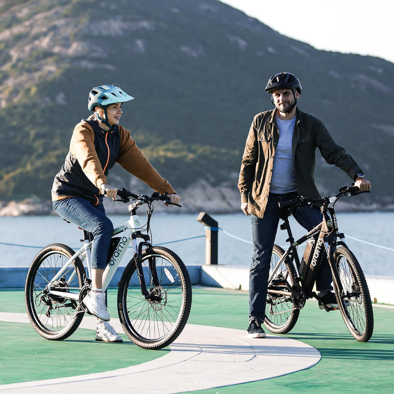 Adult Electric Bike, 350W BAFANG Motor 500W Peak, 4A 3H Fast Charging, 468Wh Li-Ion Battery, 21 Speed Gears, Air Saddle