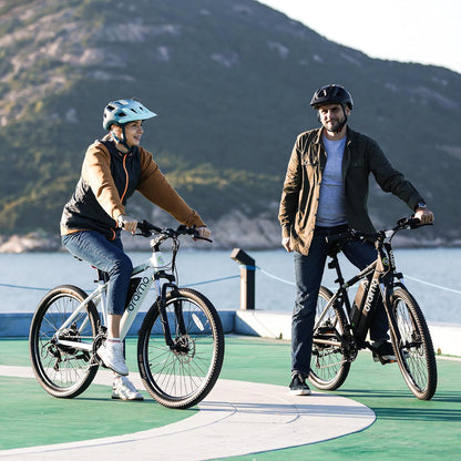 Adult Electric Bike, 350W BAFANG Motor 500W Peak, 4A 3H Fast Charging, 468Wh Li-Ion Battery, 21 Speed Gears, Air Saddle