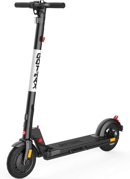Adult Electric Scooter, 8.5 Inch Pneumatic Tires, MAX Range 14/18 Miles, MAX Speed 15.5/18 MPH, Powered by 300 Watt Motor