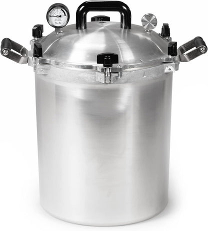 All American 1930, 21.5qt Pressure Cooker/Canner the 921, Metal to Metal Sealing System, Easy to Open and Close, Suitable for Gas, Electric