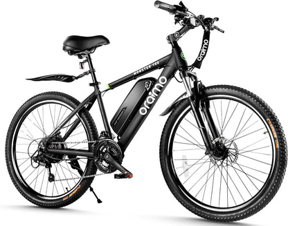 Adult Electric Bike, 350W BAFANG Motor 500W Peak, 4A 3H Fast Charging, 468Wh Li-Ion Battery, 21 Speed Gears, Air Saddle