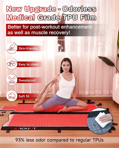 Red Light Therapy Mat, Medical-Grade TPU, 2570 LEDs, 73"x33", 2025