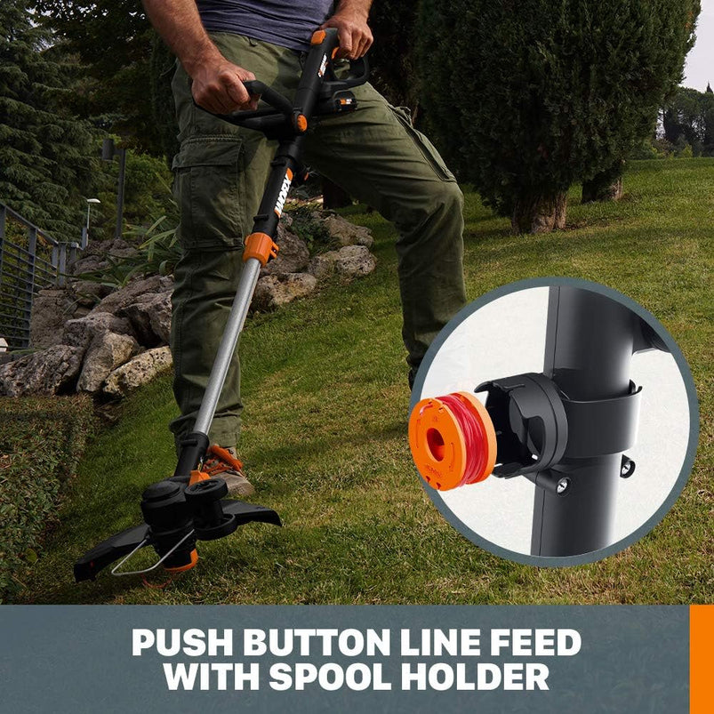 20V GT Revolution 12" 4.0Ah Cordless String Trimmer and Turbine Leaf Blower Power Share Combo Kit, WG930.3 Batteries and Charger Included