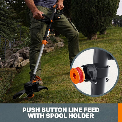 20V GT Revolution 12" 4.0Ah Cordless String Trimmer and Turbine Leaf Blower Power Share Combo Kit, WG930.3 Batteries and Charger Included