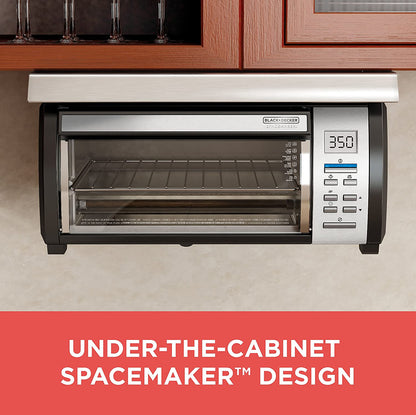 Spacemaker Under-Counter Toaster Oven, Black/Stainless Steel, TROS1000D, 2025