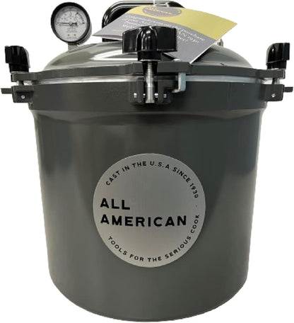 All American 1930, 21.5qt Pressure Cooker/Canner the 921, Metal to Metal Sealing System, Easy to Open and Close, Suitable for Gas, Electric
