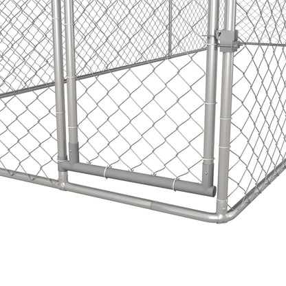 Pawhut 19.7' x 7.5' x 7.5' Outdoor Dog Kennel W/ Waterproof Roof
