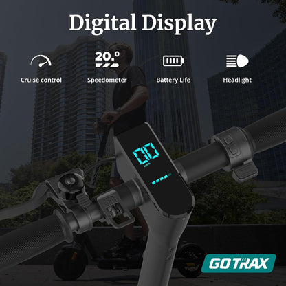 Adult Electric Scooter, 8.5 Inch Pneumatic Tires, MAX Range 14/18 Miles, MAX Speed 15.5/18 MPH, Powered by 300 Watt Motor