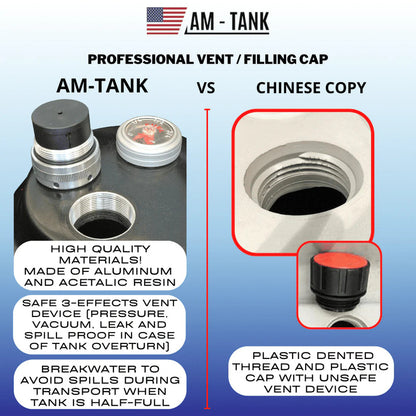 Am-Tank 105gl Diesel Plus 13gl Def Combo Portable Tank with 12V Pumps