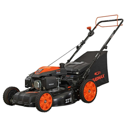 YG2860 22 in 201cc 3-in-1 Gas Self-Propelled Lawn Mower with Cvt and High Wheels