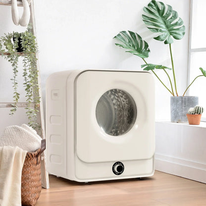 1.95 Cu. Ft. Front Load Clothes Dryer, Portable Compact Dryer 830W, 5 Drying Modes, Stainless Steel Drum, with Overheat Protection, Dust Removal