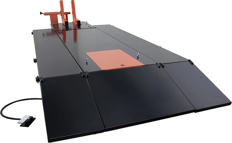 Apluslift MT1500X 1500LB Air-Operated Motorcycle and ATV Lift Table, 48" Wide with Side Extensions, 2-Year Warranty