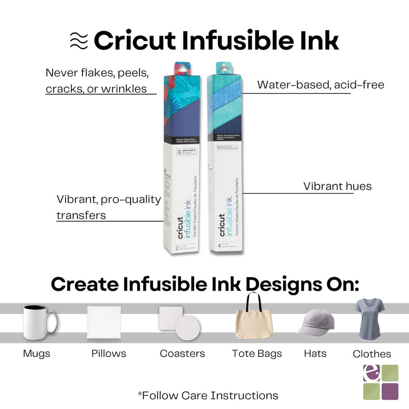 9x9 with Infusible Ink Sheets and Pens, Coasters and 20x16 Heat Mat Bundle, Beginner Diy Project Kit for Home Decor Projects and Custom Apparel