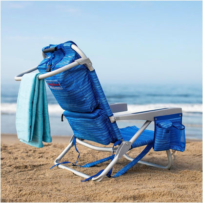 Backpack Beach Chair 2 Pack Sailfish and Palms, Aluminum, Multicolor