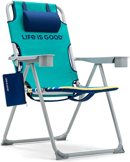 Ake Blue Beach Chair, Short