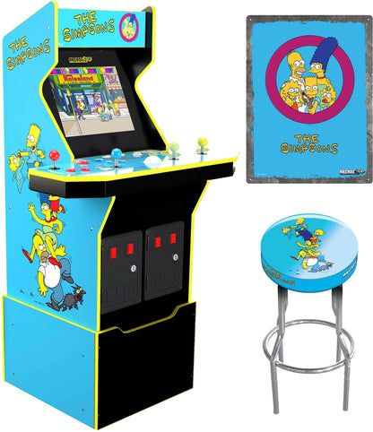 Arcade1Up, the Simpsons 30th Edition Arcade with Stool and Tin, Multi