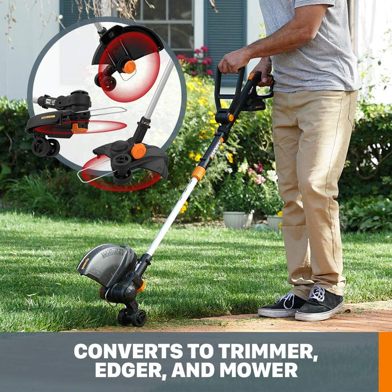 20V GT Revolution 12" 4.0Ah Cordless String Trimmer and Turbine Leaf Blower Power Share Combo Kit, WG930.3 Batteries and Charger Included