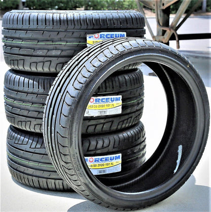 4-Pack Four 245/35R20 ZR 95Y XL a/S Performance Tires Suitable For, 2017-19 Mercedes-Benz E300 4Matic, 2010-16 Bmw 528i Base