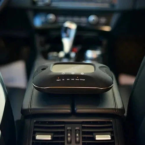 Air Purifier Aroma Diffuser Auto Mist Maker Pm 2.5 Eliminator Car Air Purifier with Fresh Air Humidifier USB Air Purifier for Car with HEPA, White