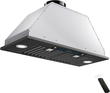 30 Inch Built-in/Insert Range Hood 900 CFM, Ducted/Ductless Convertible Duct