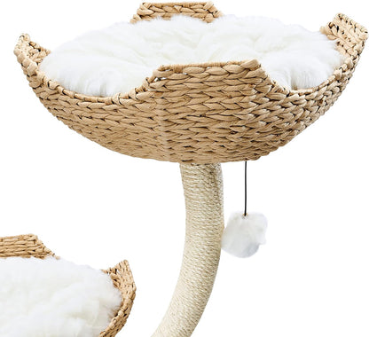 73" Tall Modern Cat Tree Scratching Tower for Large Cats, Scratching Post Condo, Cat Tower for Multiple Cats, Cat Gifts by Mau Lifestyle