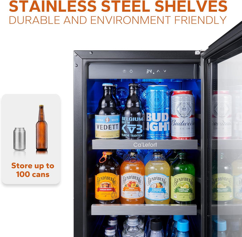 24 in Wine Cooler Refrigerator, 46 Bottle Wine Fridge Dual Zone with Modern Touch Intelligent Digital 40 Degree -65 Degree F Low Noise