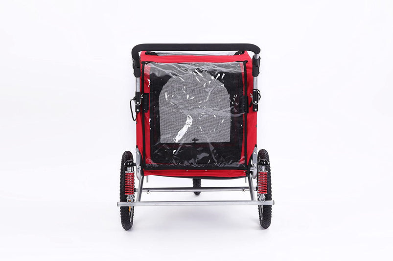 3 in 1 Large Sized Bike Trailer Bicycle Pet Trailer/Jogger/Dog Cage with Suspension 10308
