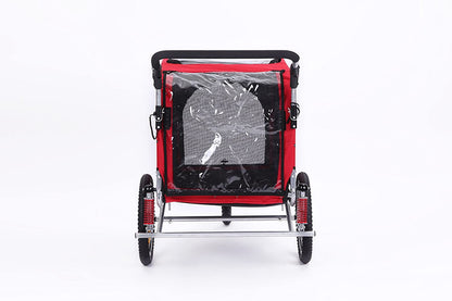 3 in 1 Large Sized Bike Trailer Bicycle Pet Trailer/Jogger/Dog Cage with Suspension 10308