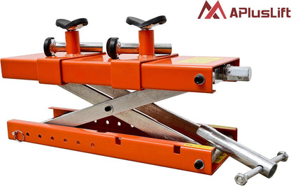 Apluslift MT1500X 1500LB Air-Operated Motorcycle and ATV Lift Table, 48" Wide with Side Extensions, 2-Year Warranty