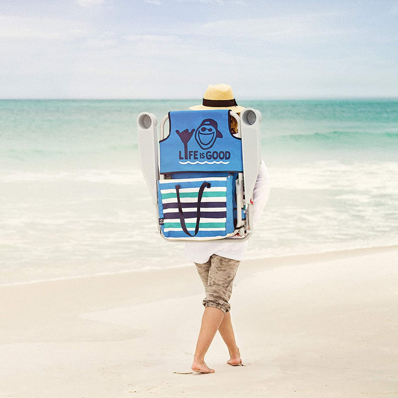 Ake Blue Beach Chair, Short