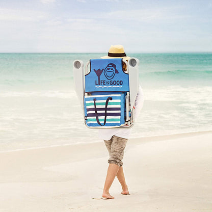 Ake Blue Beach Chair, Short