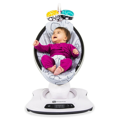 4moms mamaRoo 4 Baby Swing, Bluetooth Baby Rocker with 5 Unique Motions