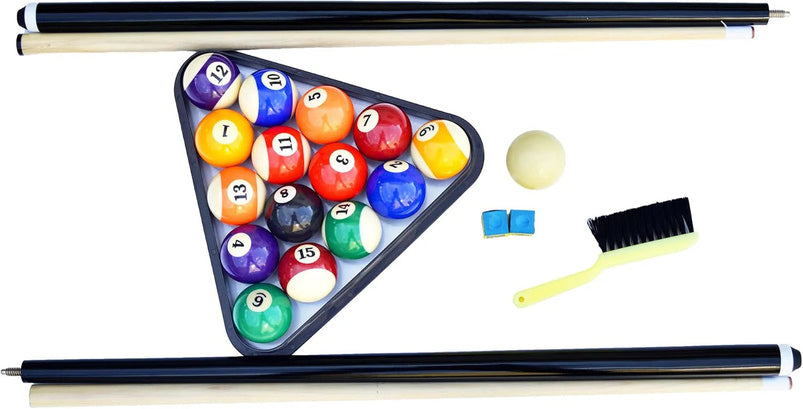 6 Ft Portable Pool Table, Adults Folding Billiards Tables for Game Room with Easy Foldable Storage, Includes Full Set of Billiard Balls, Cues