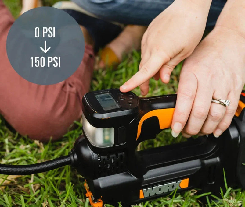 20V MAX Cordless Multi-Function Air Pump Inflator 1 x 2.0Ah Battery and 1 x Charger Included, Black