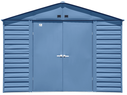 Arrow Select Steel Storage Shed, 10x14, Blue Grey
