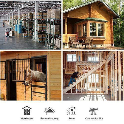 3G/4G Lte Outdoor Solar-Powered Celluar Security Camera, Wirefree Rechargeable Battery Camera System
