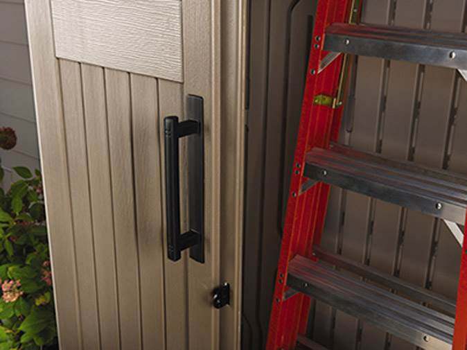 Rubbermaid Outdoor Storage Shed, 52 Cu. Ft, Weather-Resistant, Lockable Doors