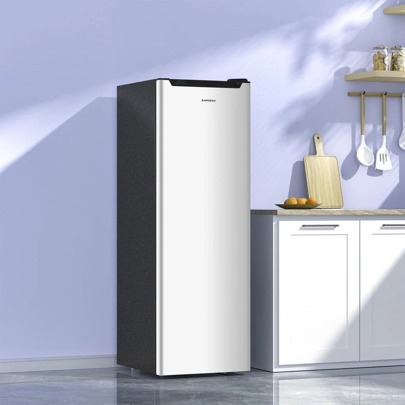 Bangson Upright Freezer, 7.0 Cu. Ft. Stand up Freezer, Convertible Upright Freezer/Refrigerator, Single Door for Kitchen, Garage, Office, Apartment