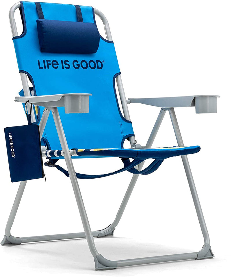 Ake Blue Beach Chair, Short