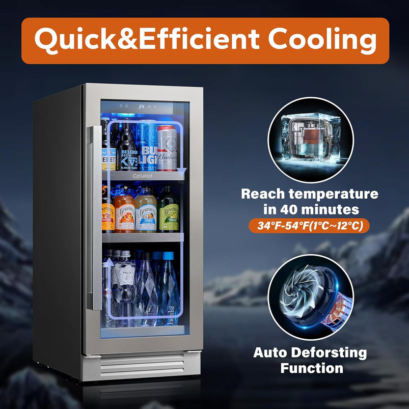 24 in Wine Cooler Refrigerator, 46 Bottle Wine Fridge Dual Zone with Modern Touch Intelligent Digital 40 Degree -65 Degree F Low Noise