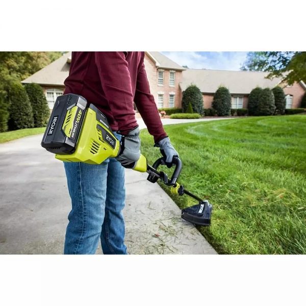 40V Brushless 20 In. Walk Behind Self Propelled Mower String Trimmer Leaf Blower with 2 Batteries and 2 Chargers