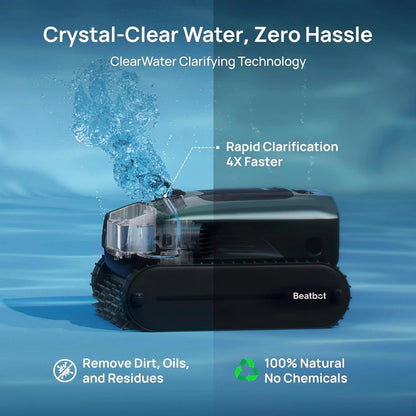 Beatbot Aquasense 2 Pro Cordless Pool Vacuum Robot, Unmatched 5-in-1 Cleaning, Surface Parking, Skims Water Surface with App Control
