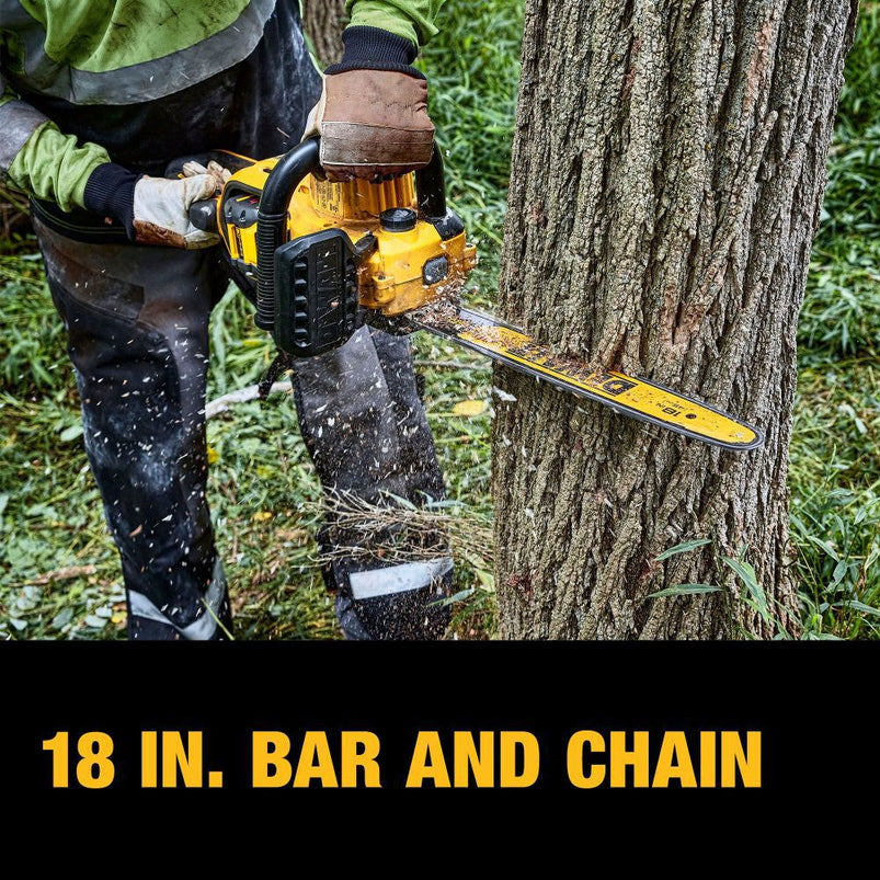 60V MAX Chainsaw 18 in Brushless Cordless Kit DCCS672X1 from