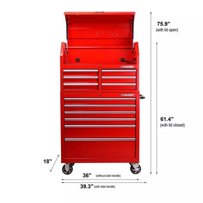 36 In. 12-Drawer Tool Chest and Cabinet Combo