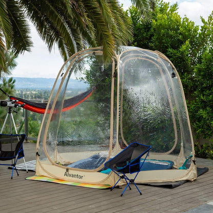 Alvantor Bubble Tent Pop up Gazebo, 8-10 Person Igloo Dome Garden Patio Canopy Shelter