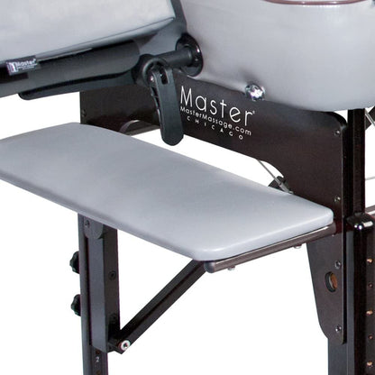 30 in Montour Lx Massage Table Package with 3 in Memory Foam, Dove Grey