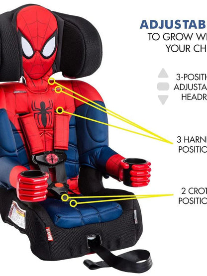 KidsEmbrace Marvel Spider-Man 2-in-1 Forward-Facing Booster Car Seat Latch